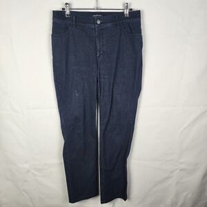 Lafayette 148 Thompson Dark Wash Straight‎ Leg Jeans Size 4
